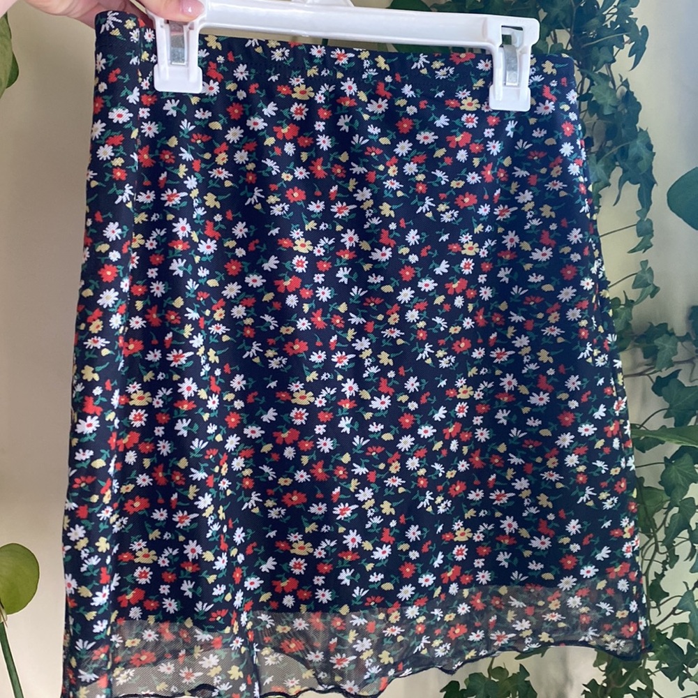 BUNDLE! 2 FLORAL SKIRTS FOR THE PRICE OF 1, pink floral, red/yellow/white floral